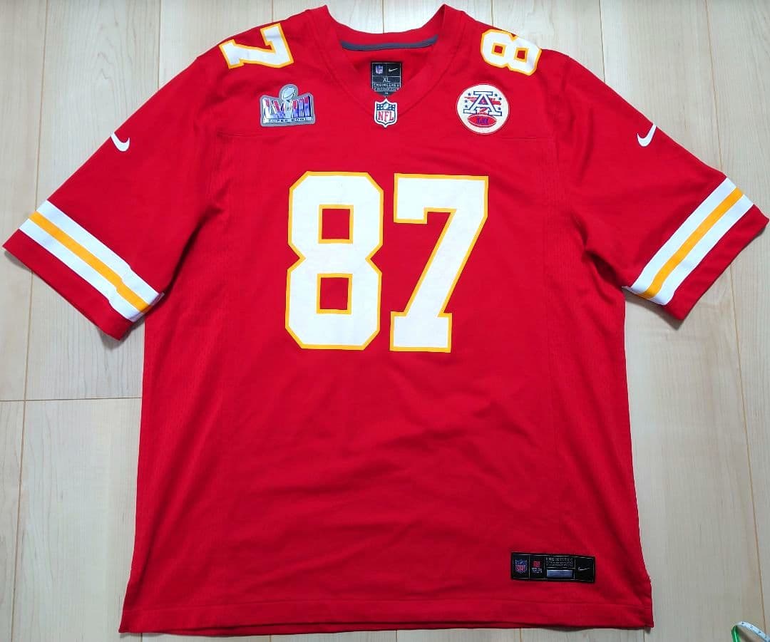 NFL チーフス トラビス・ケルシー NIKE レプリカジャージ【XL】