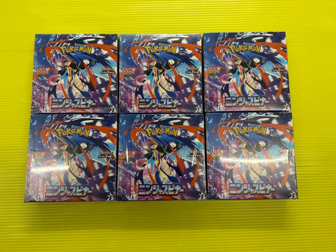 【新品・未開封】ポケモンカード　ニンジャスピナー　シュリンク付き6BOX