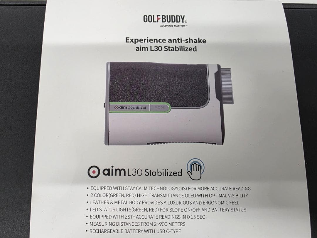 Golf Buddy aim L30 Stabilized 距離計