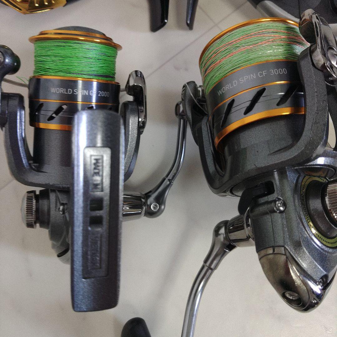 4点セット　ダイワ　スピニングリール ワールドスピンCF　シマノ　エアノス