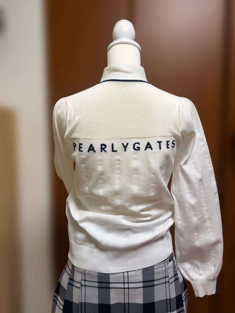PEARLY GATES サイズ０　リボン付きホワイトシャツ