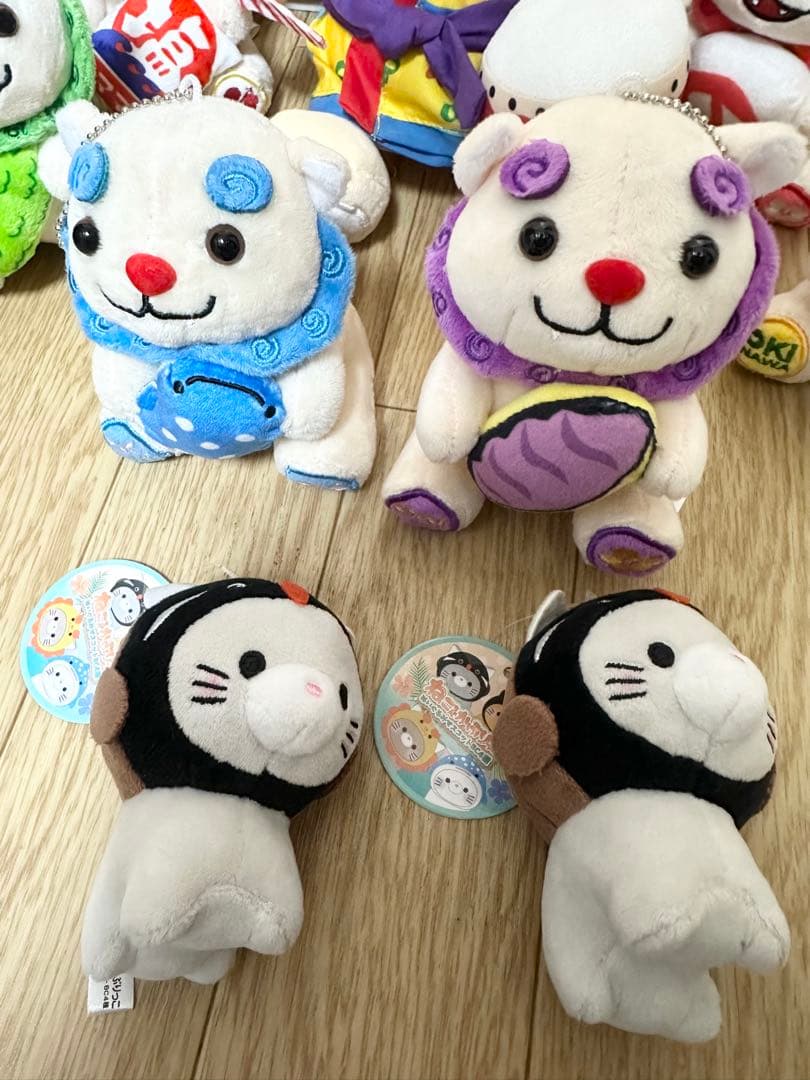 沖縄　シーサーぬいぐるみ9点セット