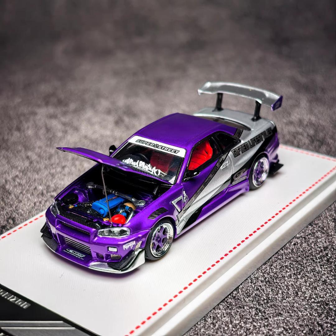 ミニカー 1/64 Focal Horizon GTR R34