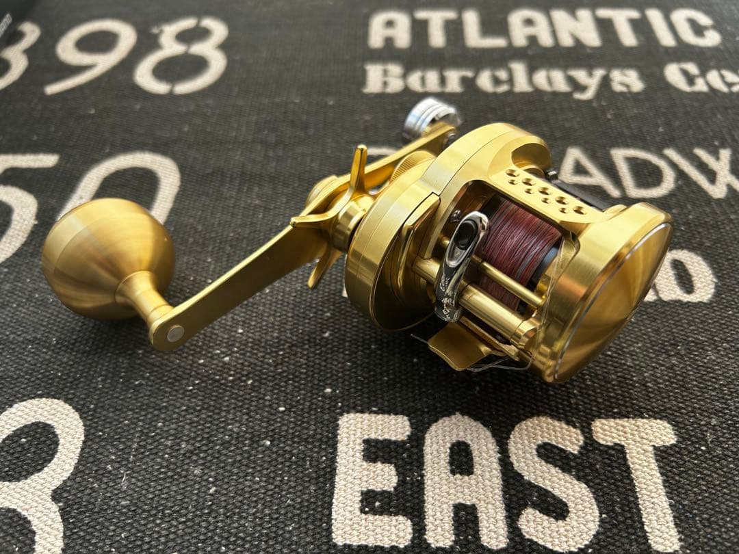 14オシアコンクエスト200HG　夢屋パワーハンドル65mm ノーマルハンドル付