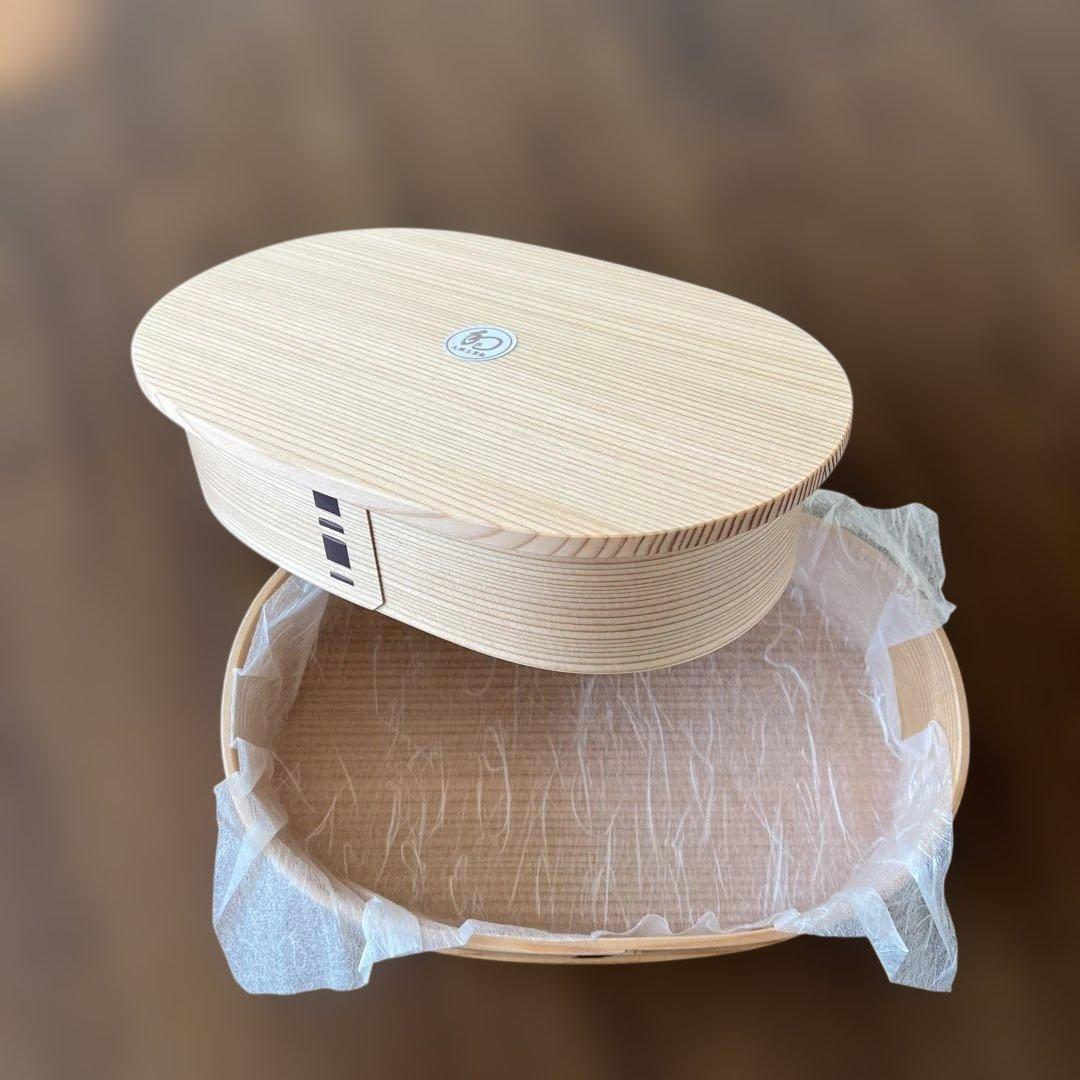新品　大館工芸社　小判弁当大　秋田杉