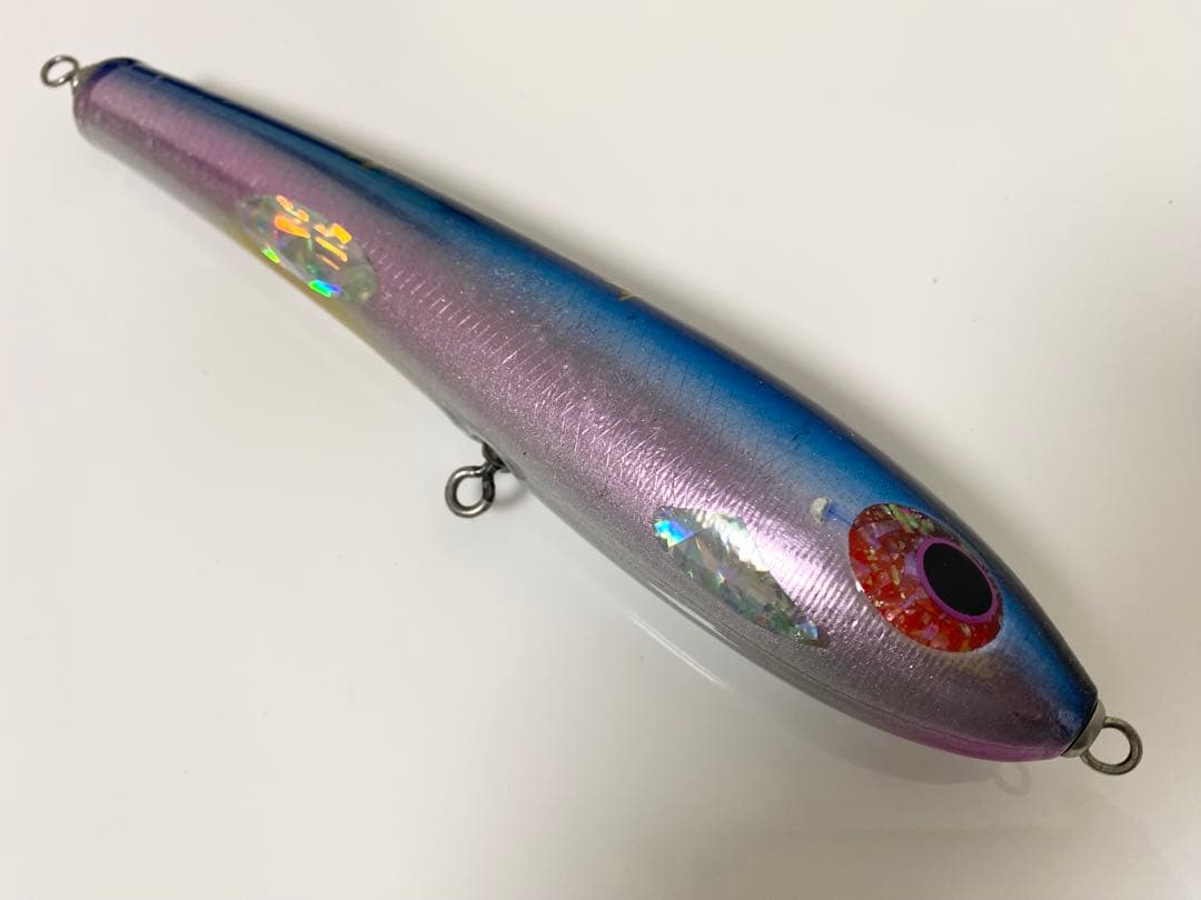 貝田ルアー ツイスターF4 アルミ ブルーバック 中古品