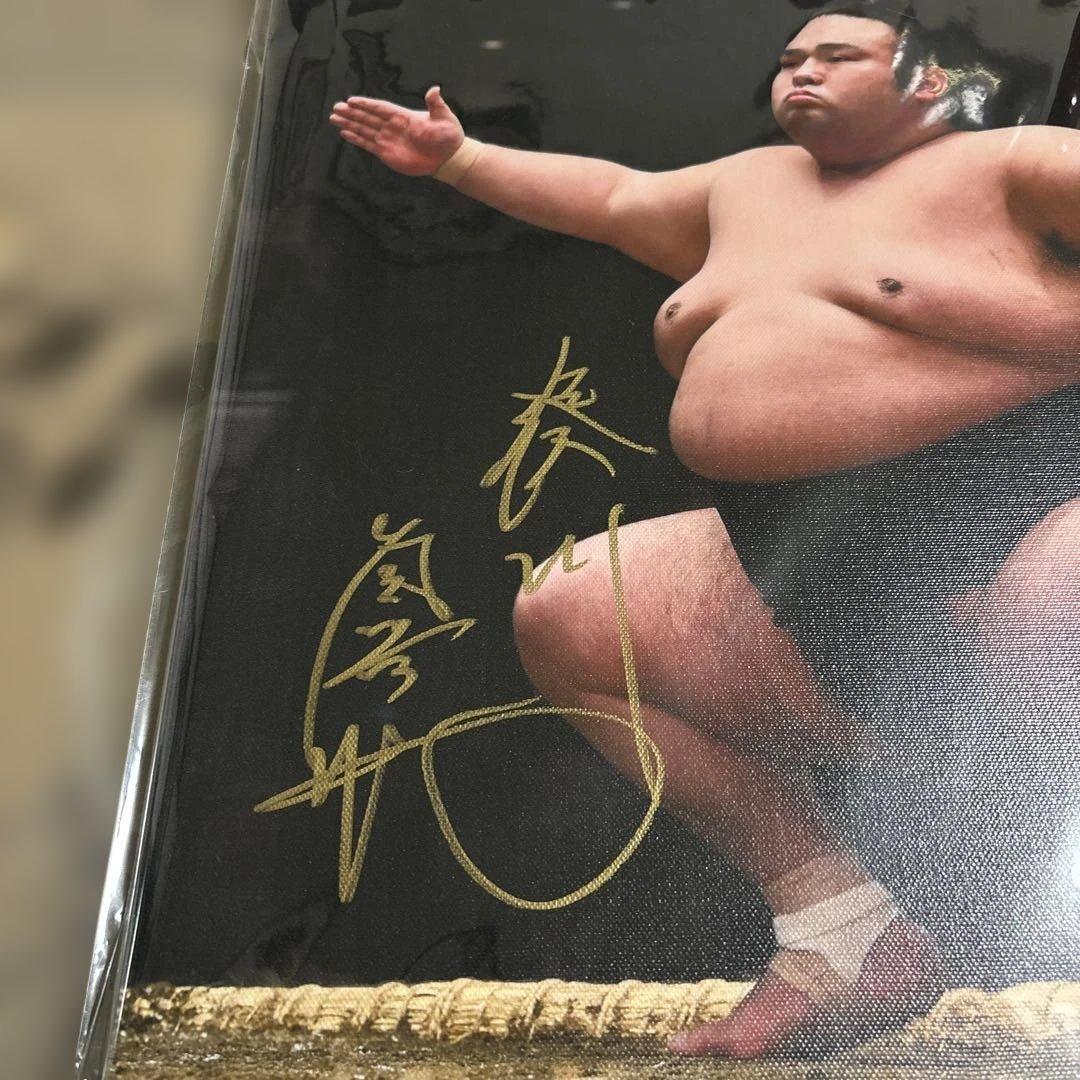 貴景勝　引退　湊川襲名　断髪式　大相撲　直筆キャンパスアート