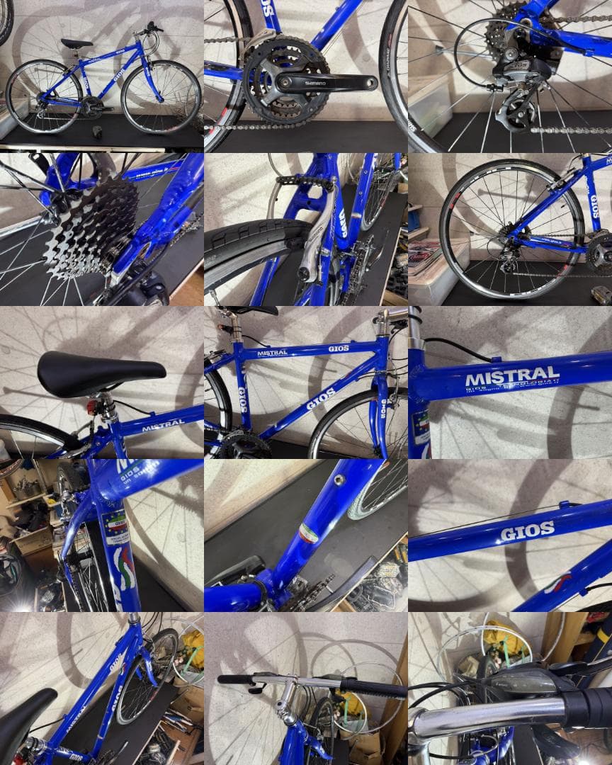 GIOS MISTRAL 700c ジオス　クロスバイク　ブルー S