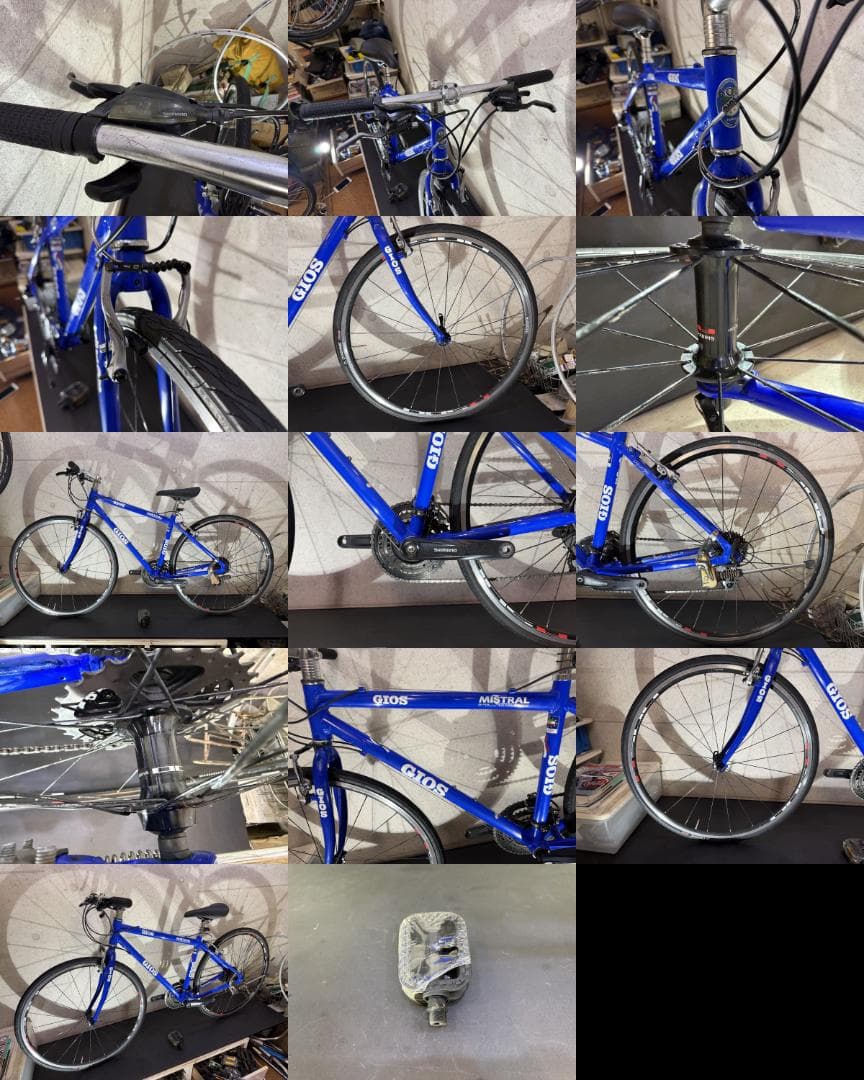 GIOS MISTRAL 700c ジオス　クロスバイク　ブルー S