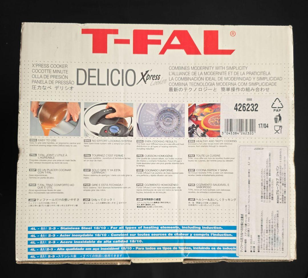 TーFAL　圧力鍋　４L