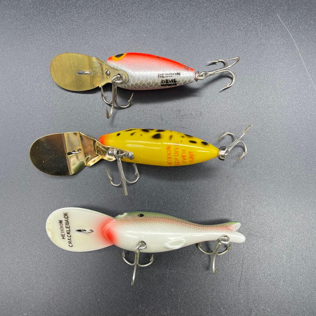 オールドヘドン heddon プラックルバック 等3個セット