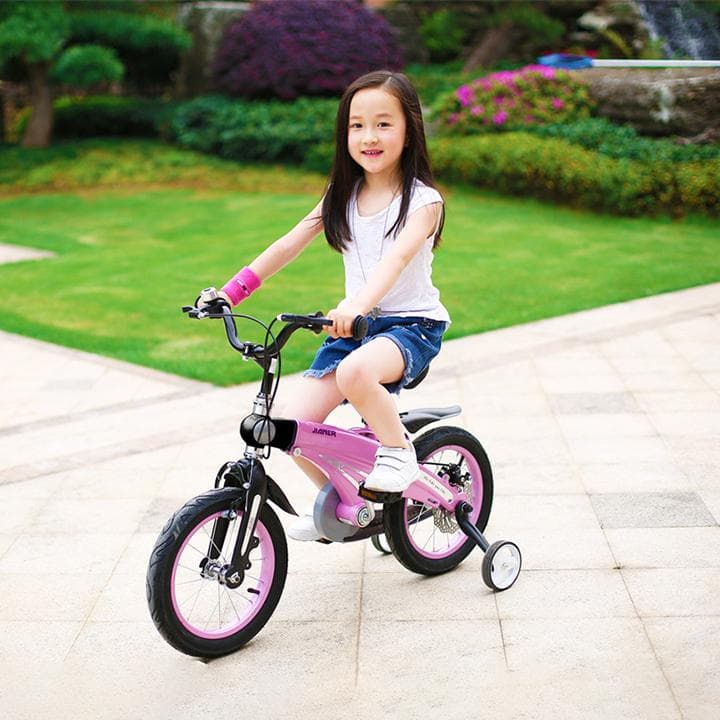 完全組み立て 子供用自転車 ブルー14インチ補助輪 ディスクブレーキ基本送料無料