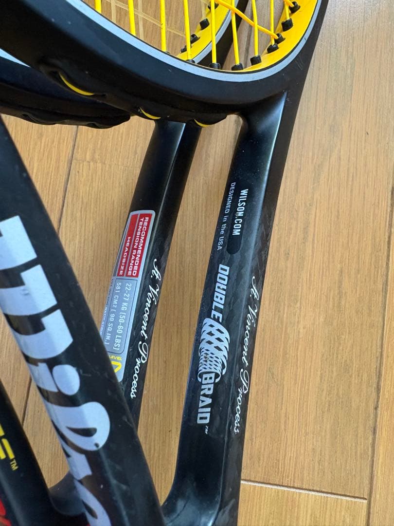 2本セット プロスタッフツアー90 G2 フェデラー