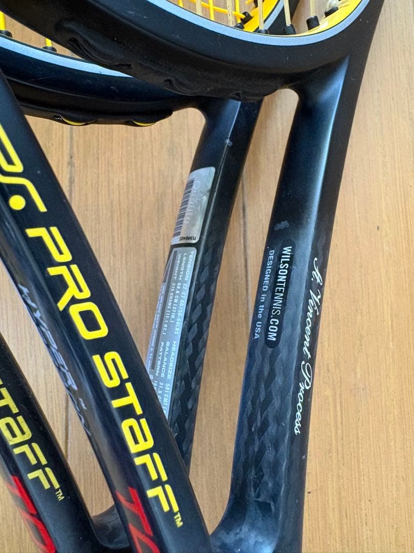 2本セット プロスタッフツアー90 G2 フェデラー
