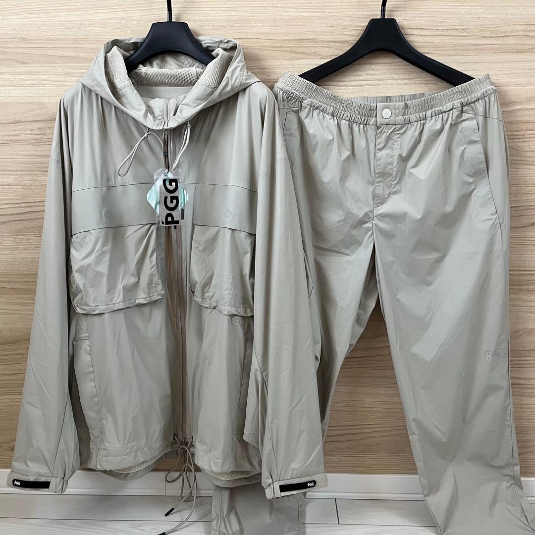 新品★104,500円PGG パーリーゲイツ 春夏ゴルフセットアップ ベージュ５