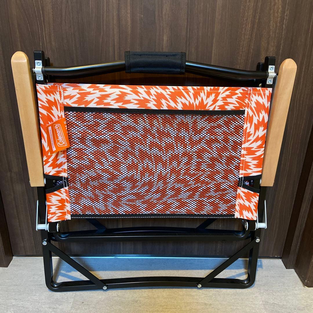 美品　イーリー キシモト × コールマン × ビームス 別注 チェア　オレンジ