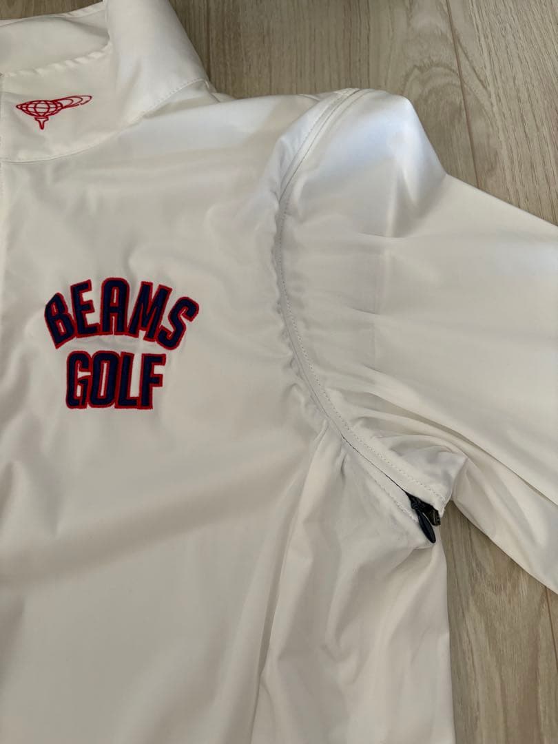 BEAMS GOLF フルジップジャケット ホワイト