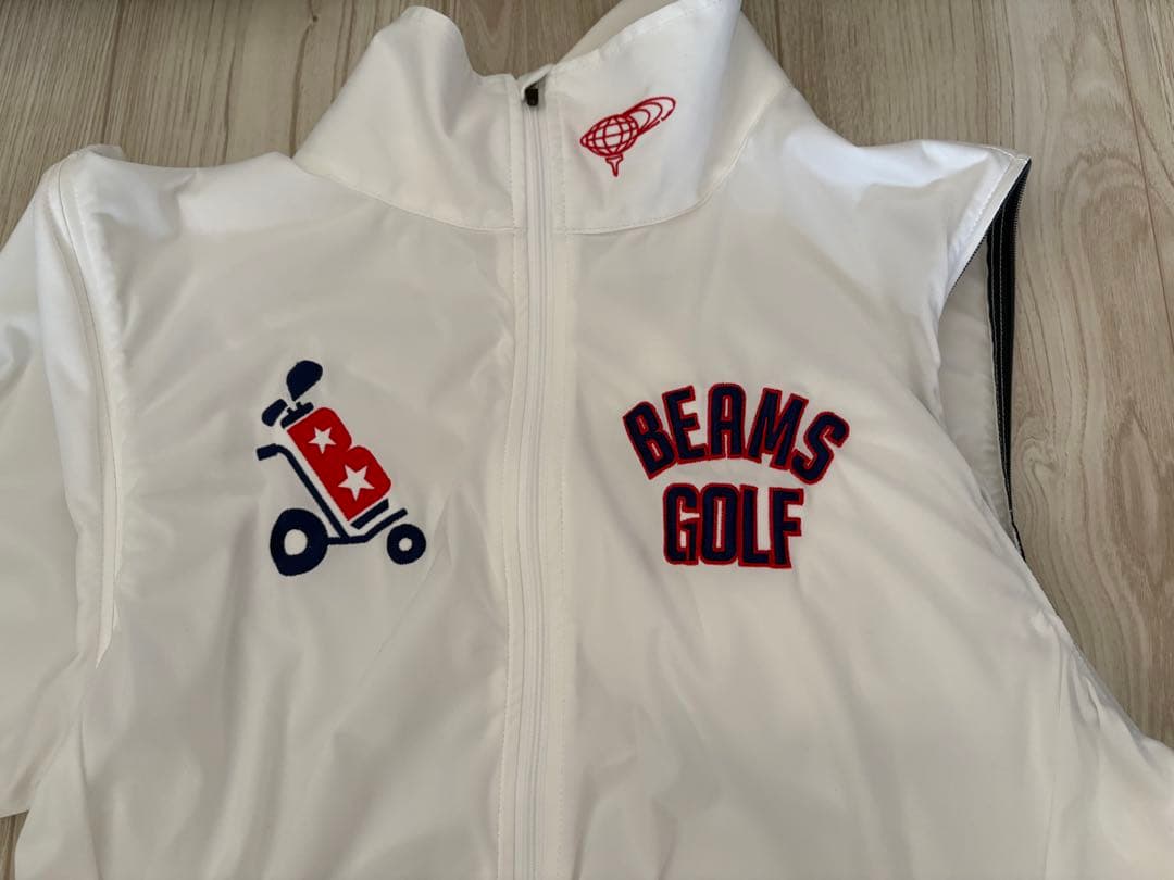 BEAMS GOLF フルジップジャケット ホワイト