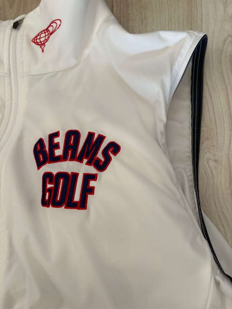 BEAMS GOLF フルジップジャケット ホワイト