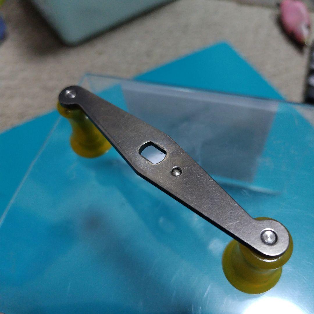 m*9様 ハネダクラフト 右巻き用チタンハンドル ストレート イエロー系ノブ中古