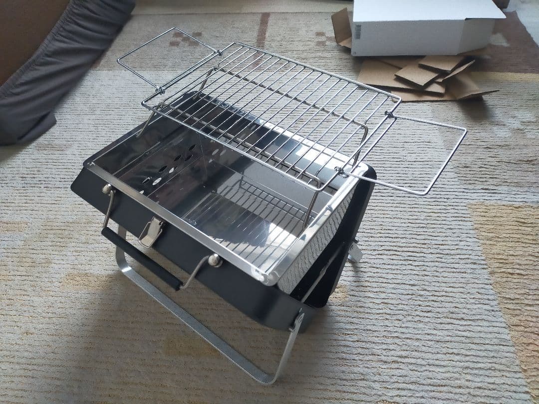 ポータブルバーベキューグリル 30cm BBQ コンパクト アタッシュケース型