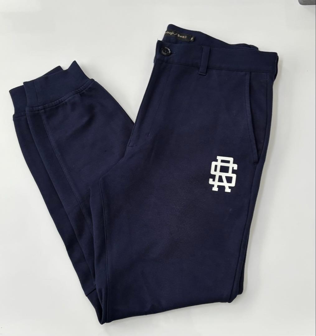Rough & Swell スウェット型パンツ ネイビー S