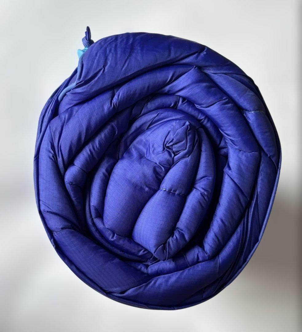 【新品】 RUMPL ランプル　アウトドア ブランケット　ウェーブブルー ブルー