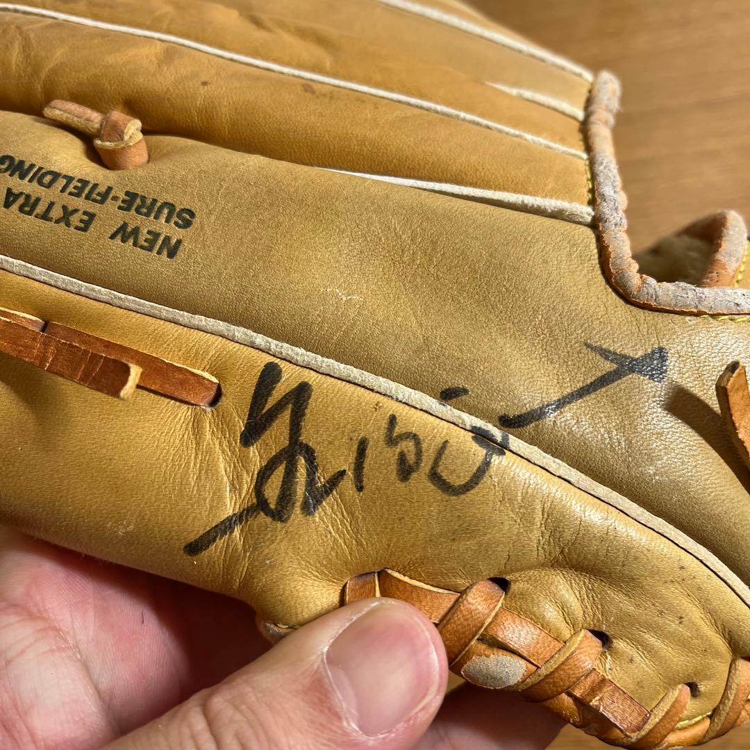ミズノ ワールドウィン 一般軟式 グローブ グラブ 内野用 青カップ 美品