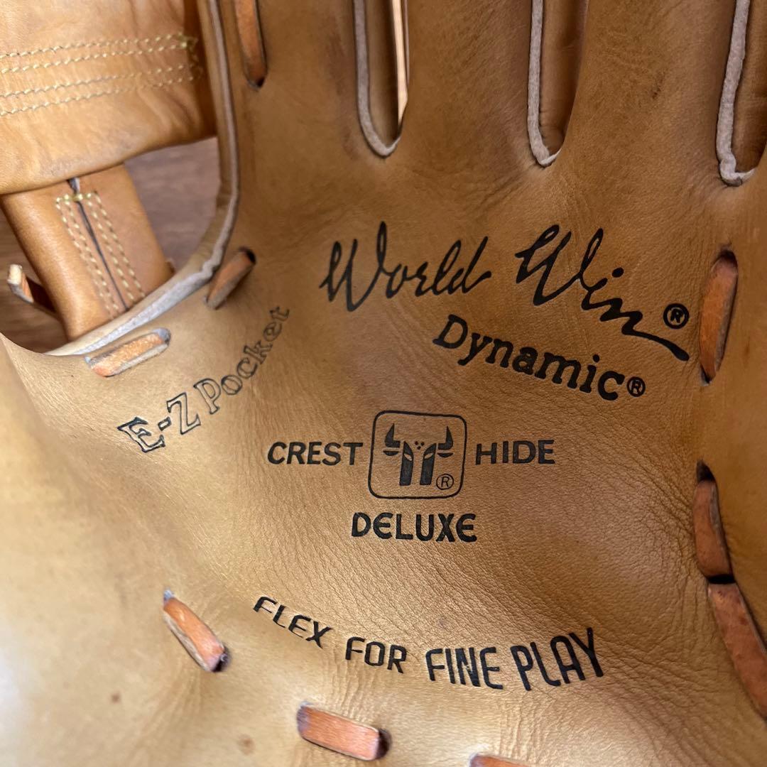 ミズノ ワールドウィン 一般軟式 グローブ グラブ 内野用 青カップ 美品