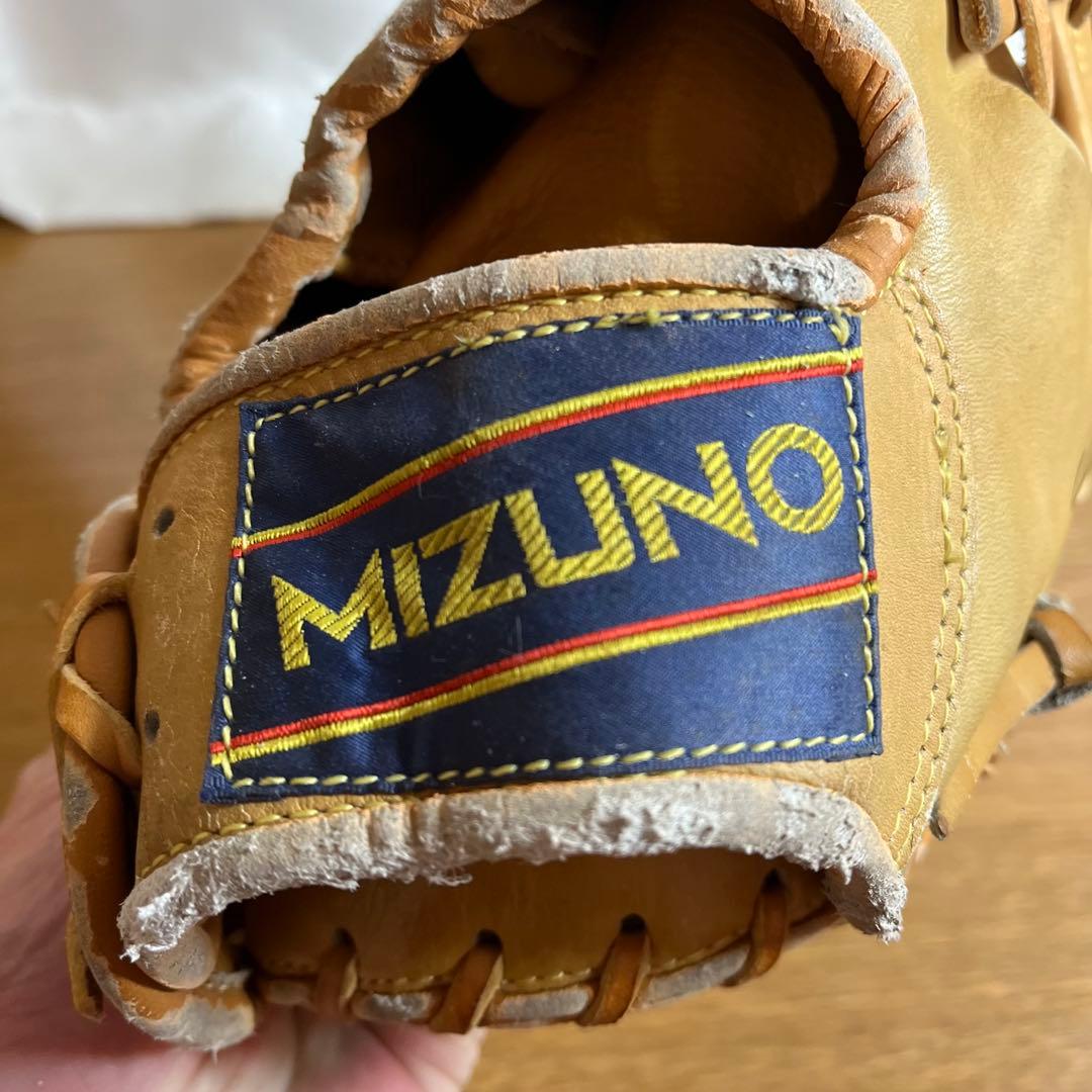 ミズノ ワールドウィン 一般軟式 グローブ グラブ 内野用 青カップ 美品