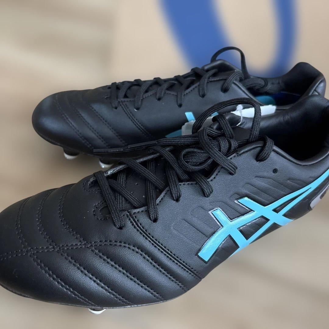 新品　アシックス　DS ライトゲイン　ST ワイド　サッカー　パイク　黒25.0