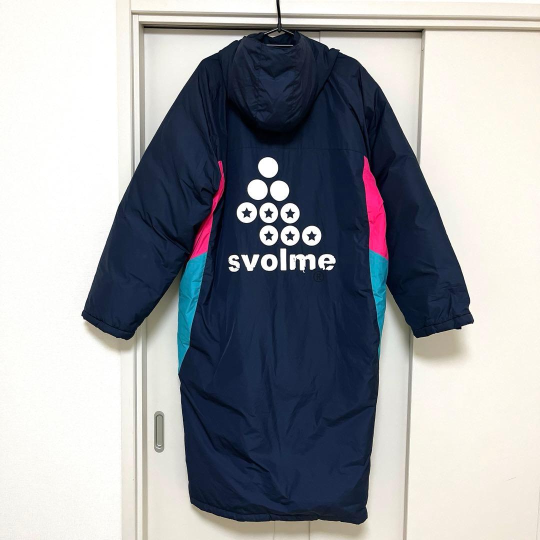 SVOLME ベンチコート ネイビー/ピンク/ブルー　サイズＬ　ダウン　フェザー