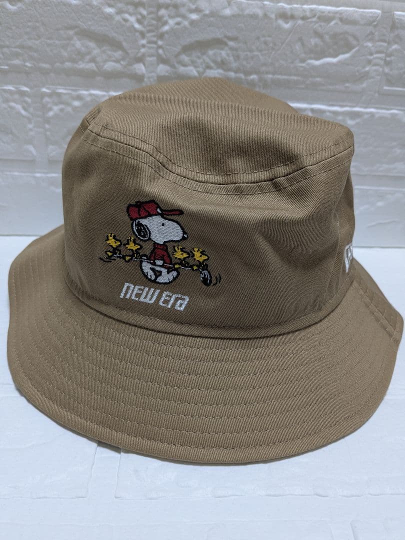 限定値下げ★NEWERA スヌーピー　バケットハット ベージュ バケハ　ゴルフ