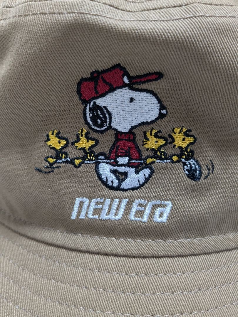 限定値下げ★NEWERA スヌーピー　バケットハット ベージュ バケハ　ゴルフ