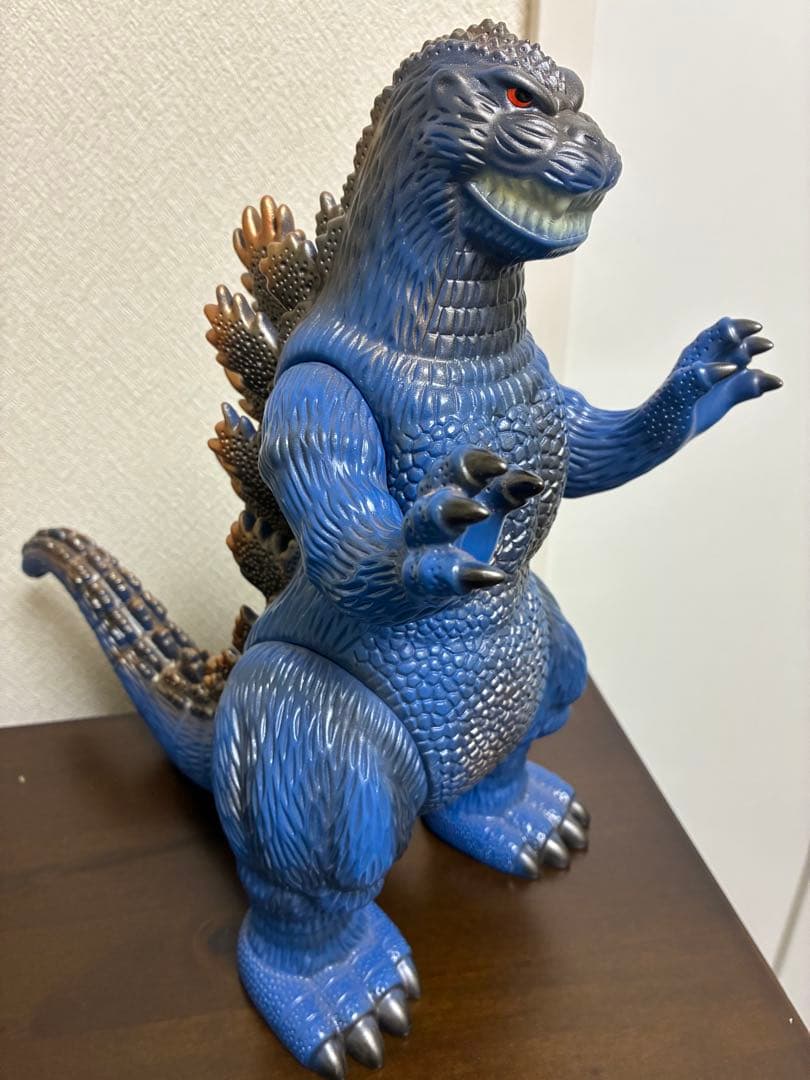 マルサン ゴジラ 約30cm ブルー ブロンズ背びれ ソフビ