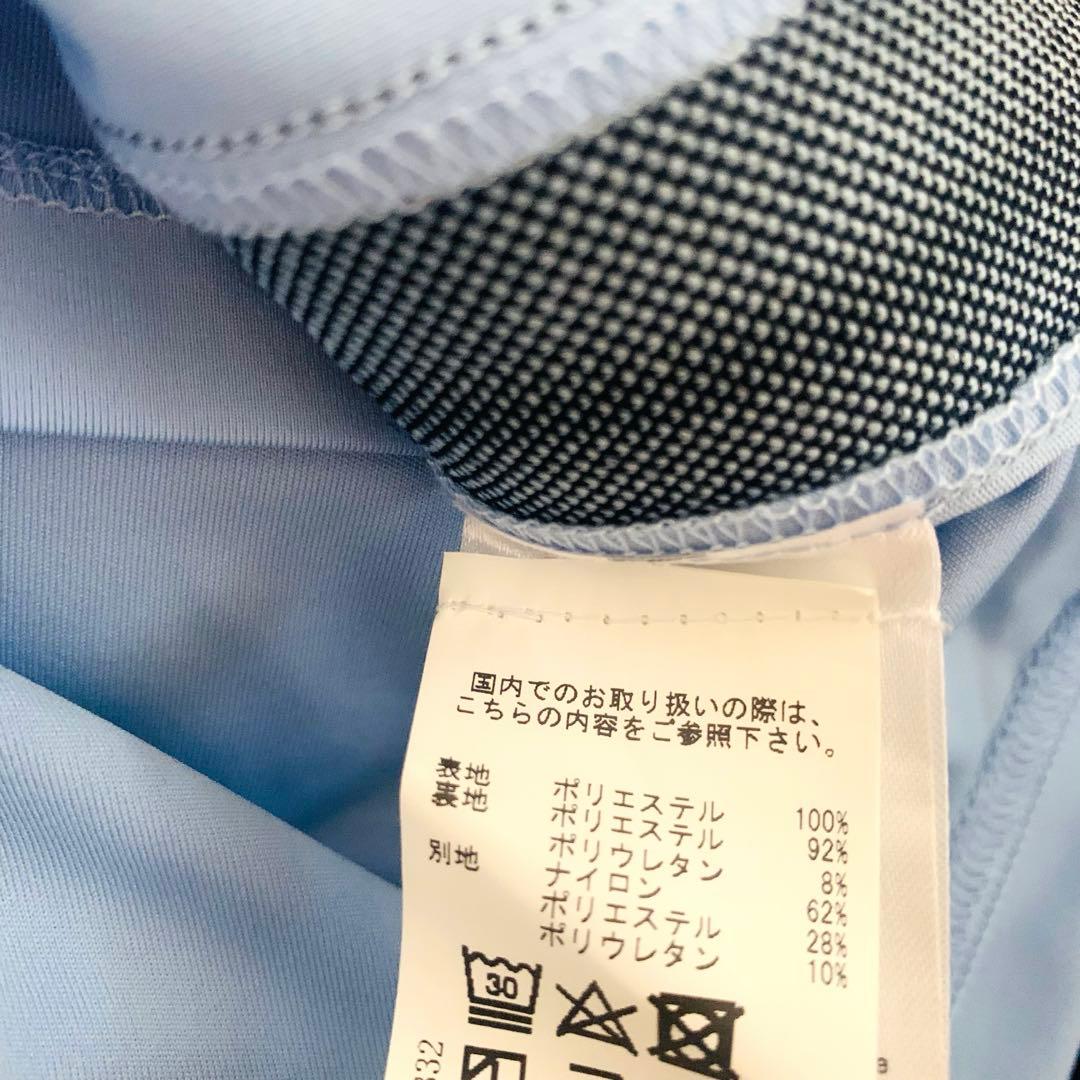 J.LINDEBERG ゴルフウェア ゴルフスカート 3本ライン ロゴ ブルー