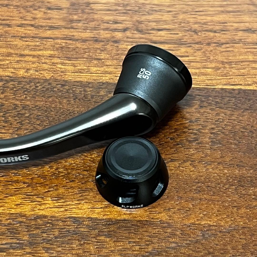 超美品　SLPW マシンカットハンドル 50mm ハンドルキャップ S ブラック