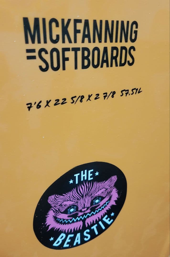 ミックファニング・ソフトボード MF BEASTIE 7’6” ファンボード