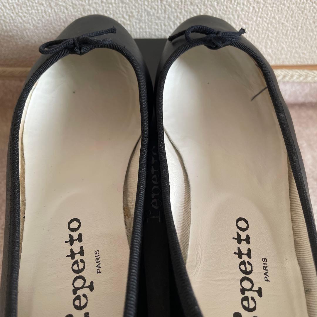 Repetto ブラック バレエシューズ