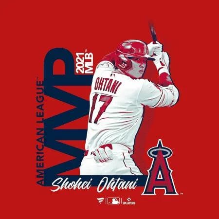 【レア】MLB 大谷翔平 2021 MVP記念モデル Tシャツ 　XLサイズ