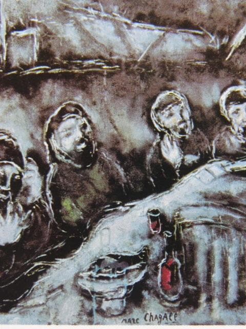 シャガール、【復活祭】、画集画、新品高級額 額装付、状態良好