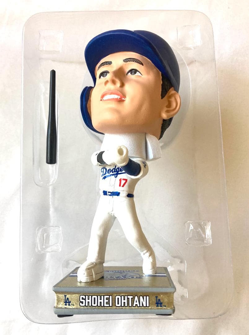 2024体限定 大谷翔平 ドジャース バブルヘッド 世界一記念ホワイト/ゴールド