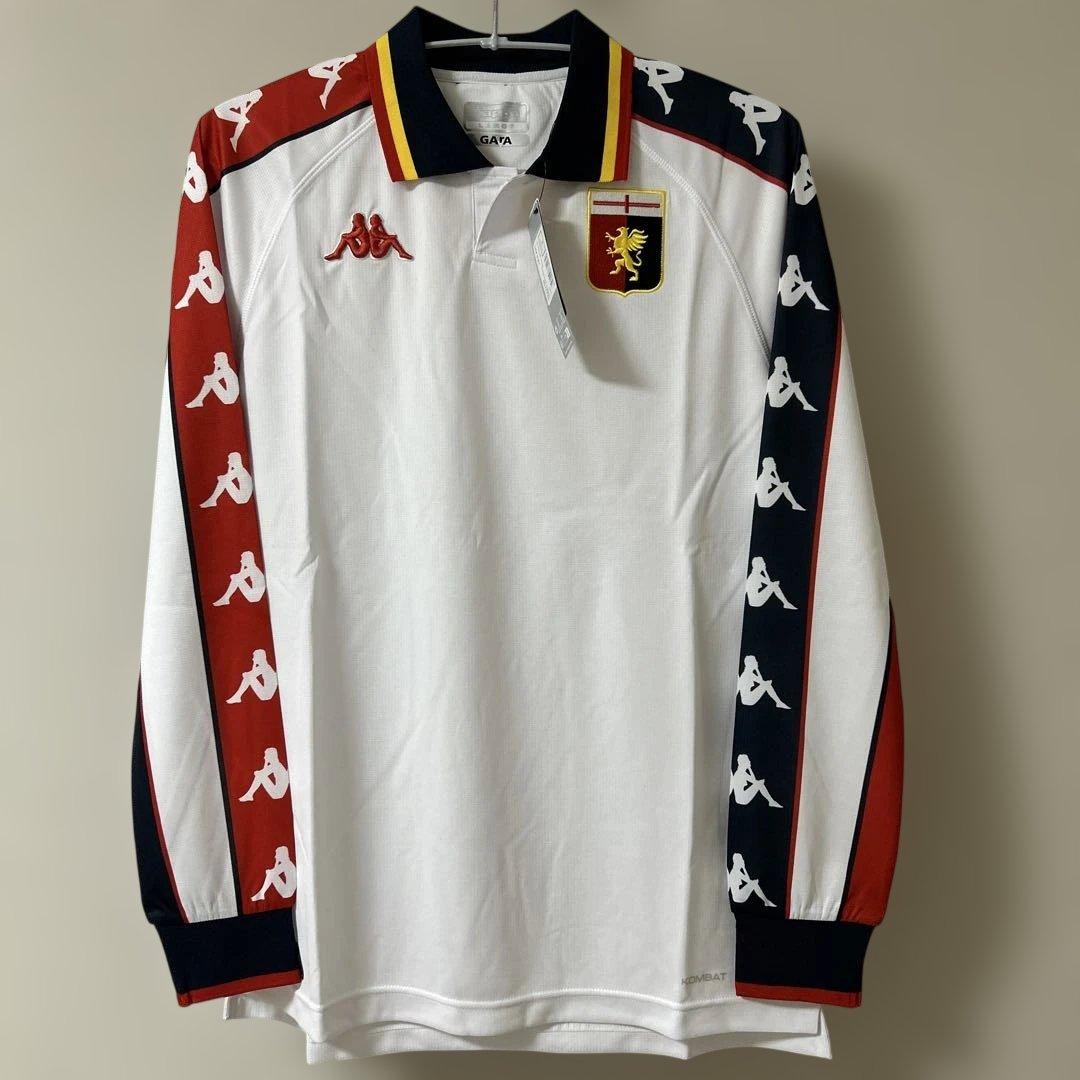 正規品新品☆ジェノアCFC99/00アウェイ復刻ユニフォームLサイズ☆カッパ長袖