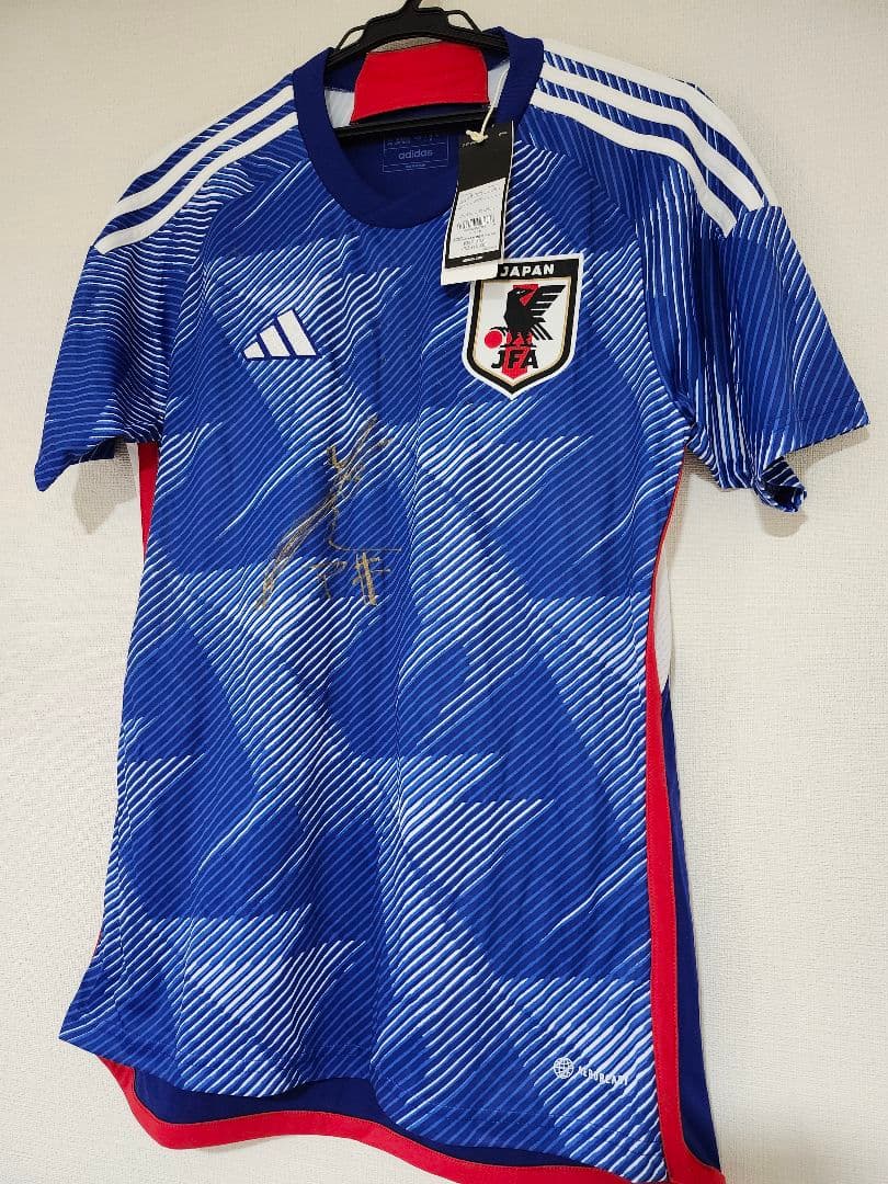 巻誠一郎 日本代表 サイン入り ユニフォーム サッカー adidas 正規品