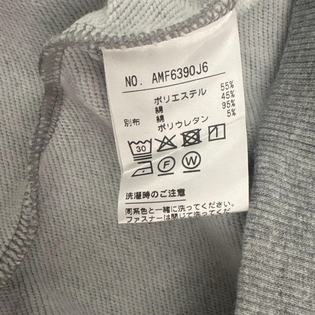 アンパスィ and per seハーフジップ　スウェット　グレー　ロゴ　おしゃれ