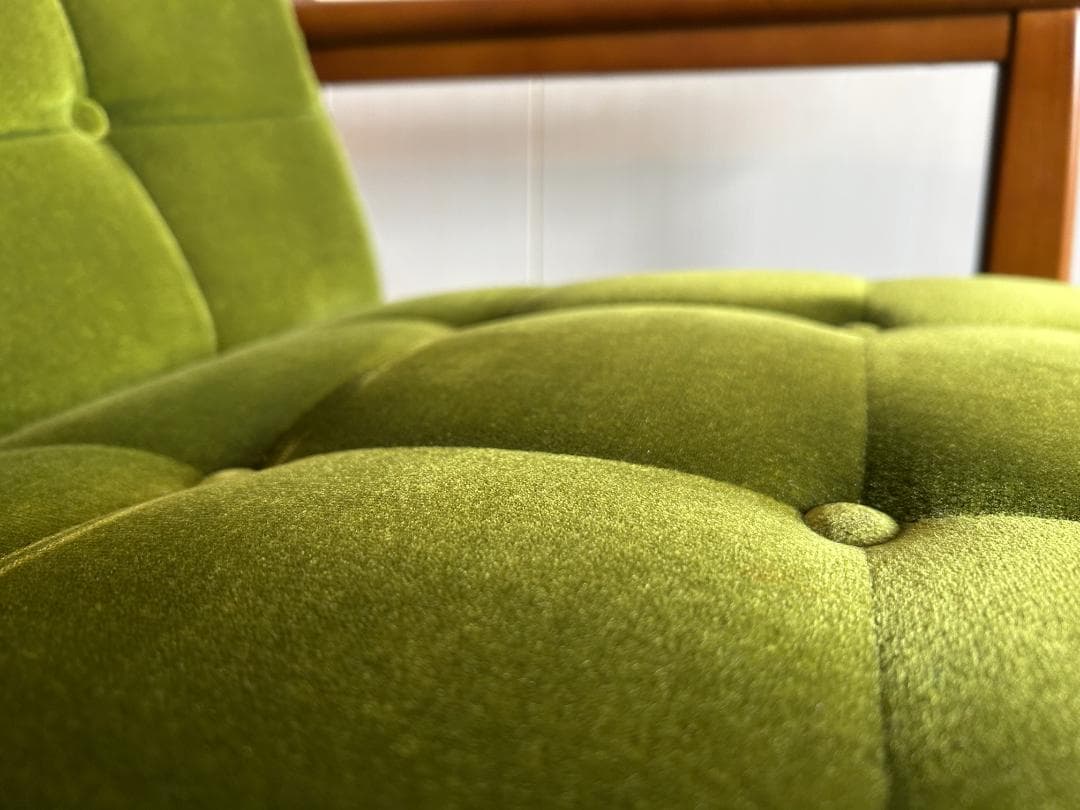 カリモク60 Kチェア 2シーター モケットグリーン