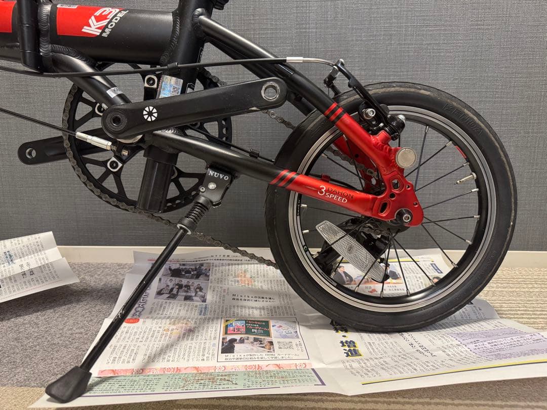 DAHON K3 折りたたみ自転車　赤　レッド