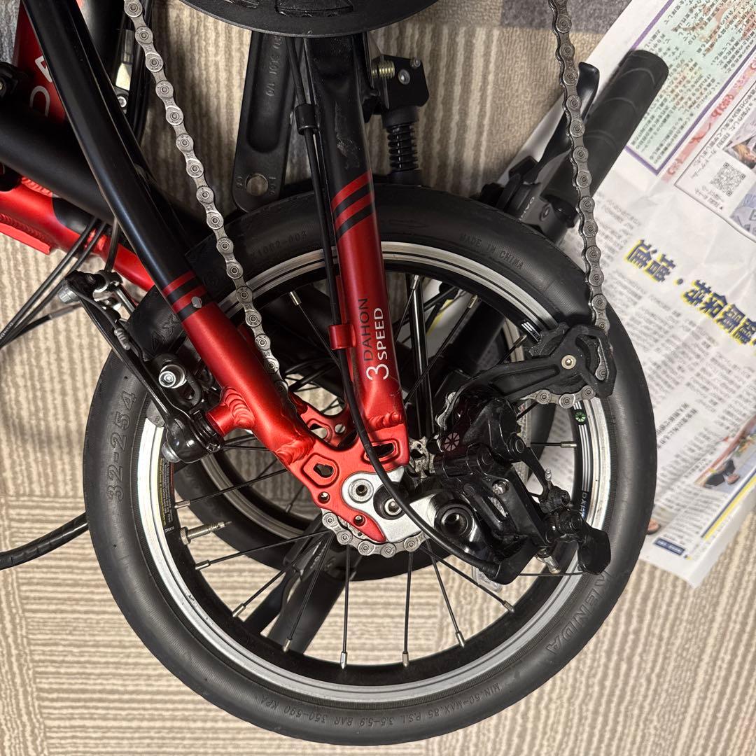 DAHON K3 折りたたみ自転車　赤　レッド