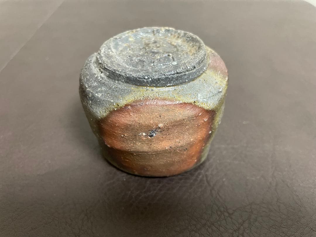 中村六郎　備前　ぐい呑　共箱　栞　酒器