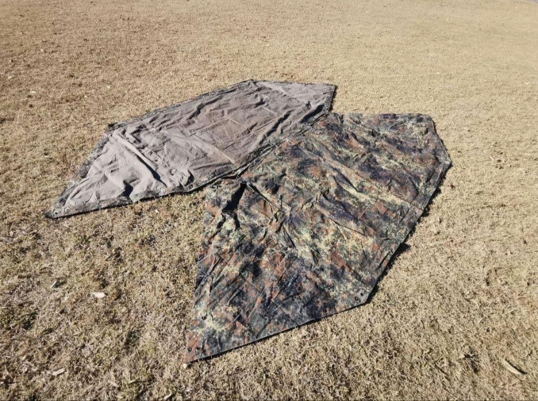 Bランク　ドイツ軍　軍幕　パップテント　シェルターハーフ　2